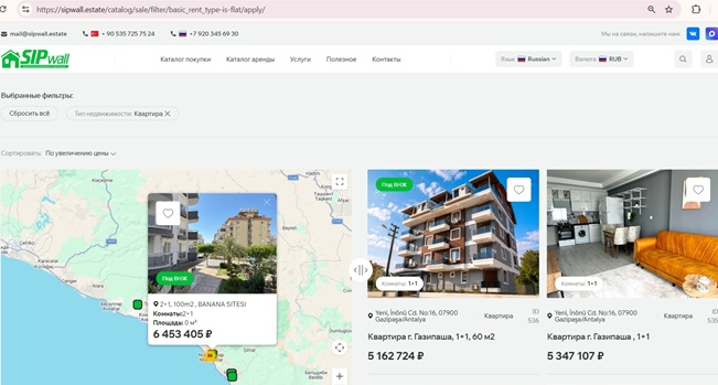 SIPwall Real Estate – агентство по подбору недвижимости в Турции